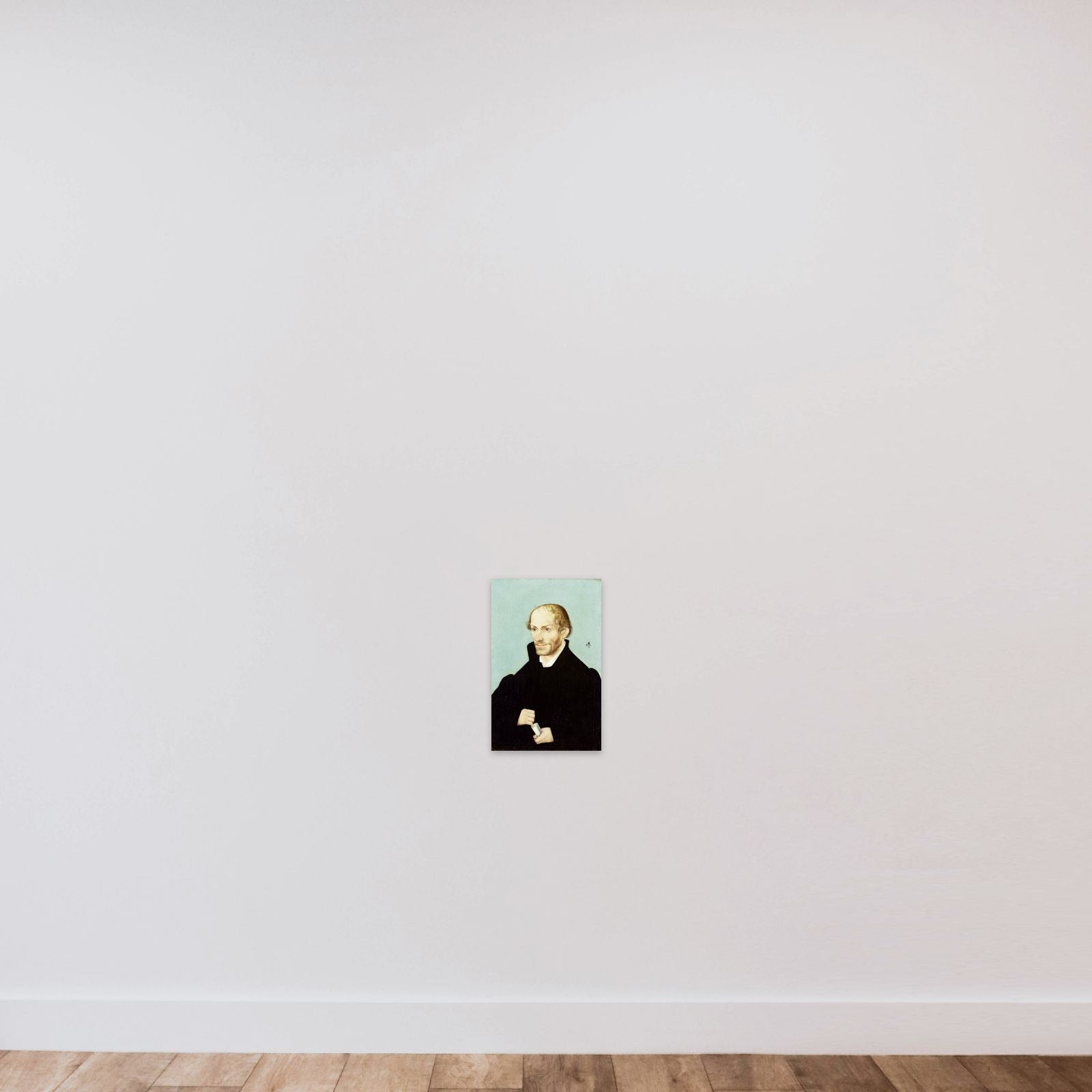 Philipp Melanchthon, Leading Figure of the Reformation unframed — shown to scale