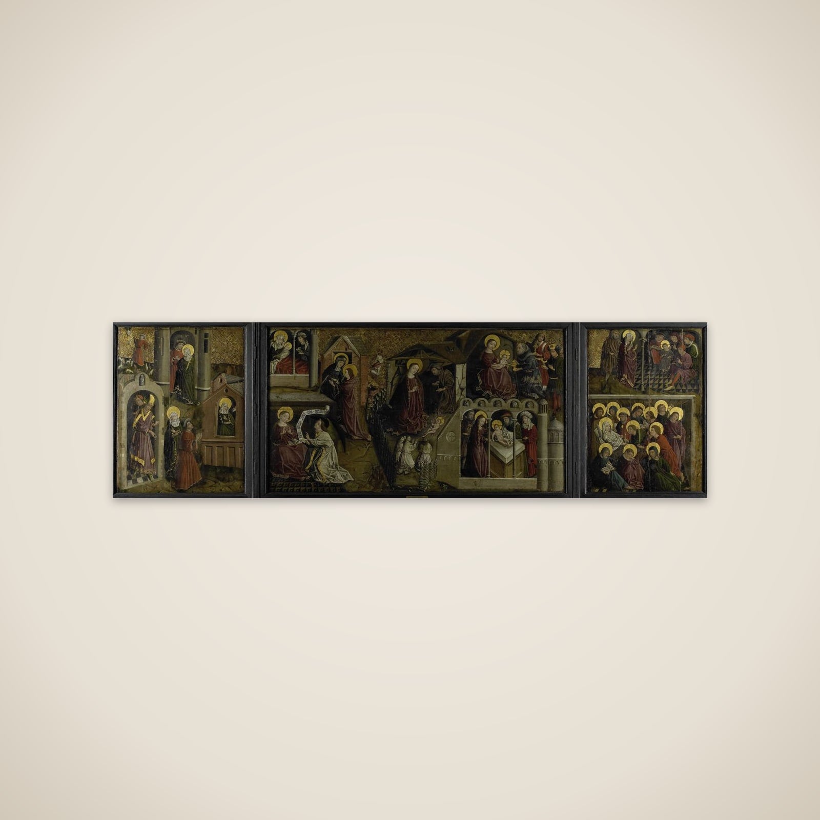 Triptych with Scenes from the Life of the Virgin unframed print