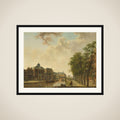 View of the Houtmarkt, Amsterdam framed