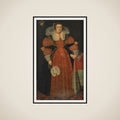 Portrait of Sophia de Vervou (c. 1613-71) framed