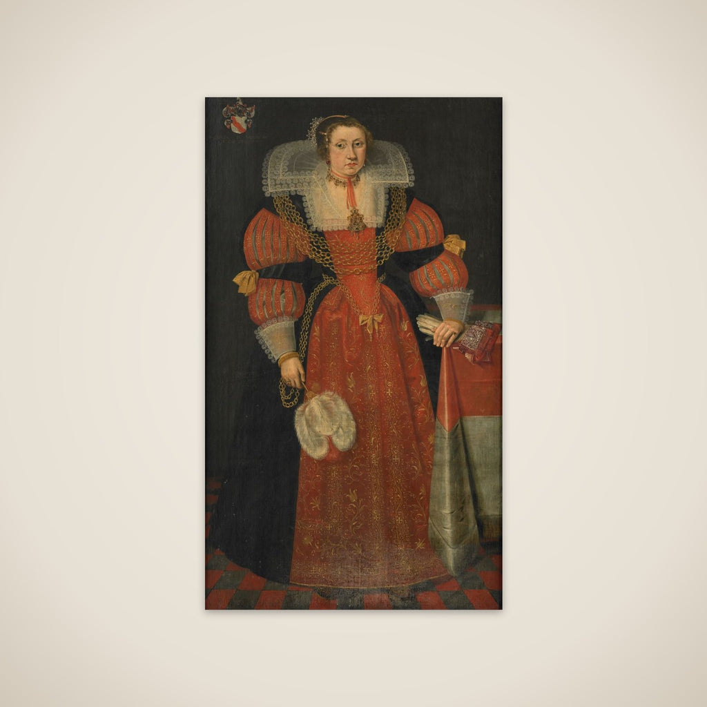 Portrait of Sophia de Vervou (c. 1613-71) unframed print