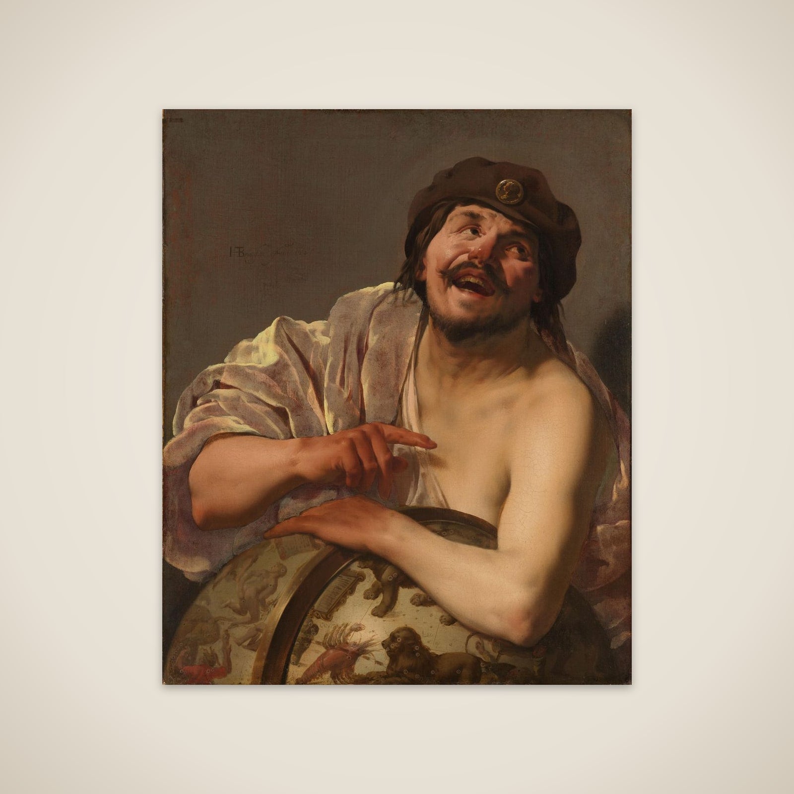 Democritus unframed print