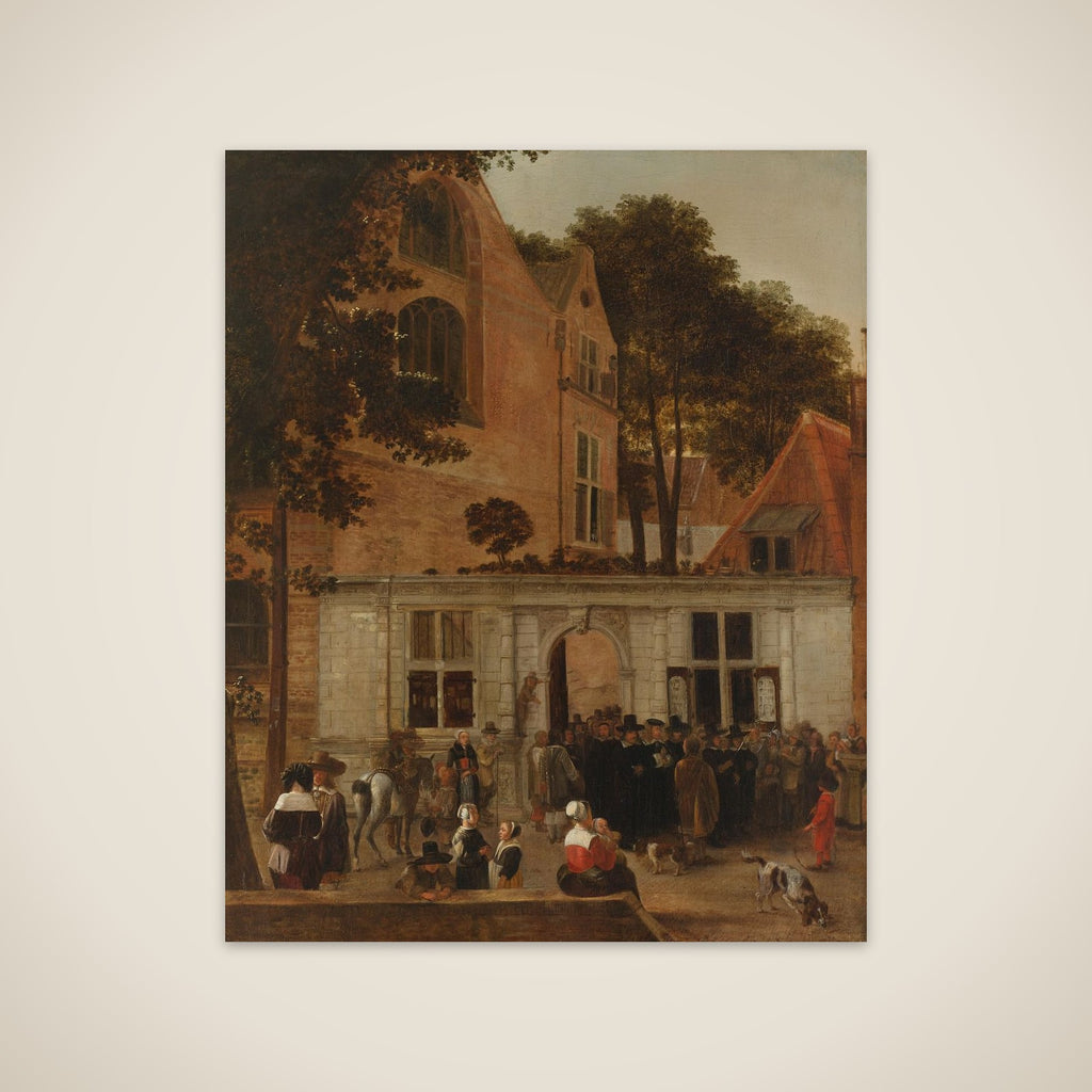 The Conferring of a Degree at the University of Leiden about 1650 unframed print