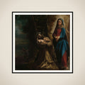 The Vision of Saint Francis of Assisi framed