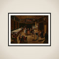 Evening Party framed