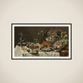 Still Life with a Turkey Pie framed