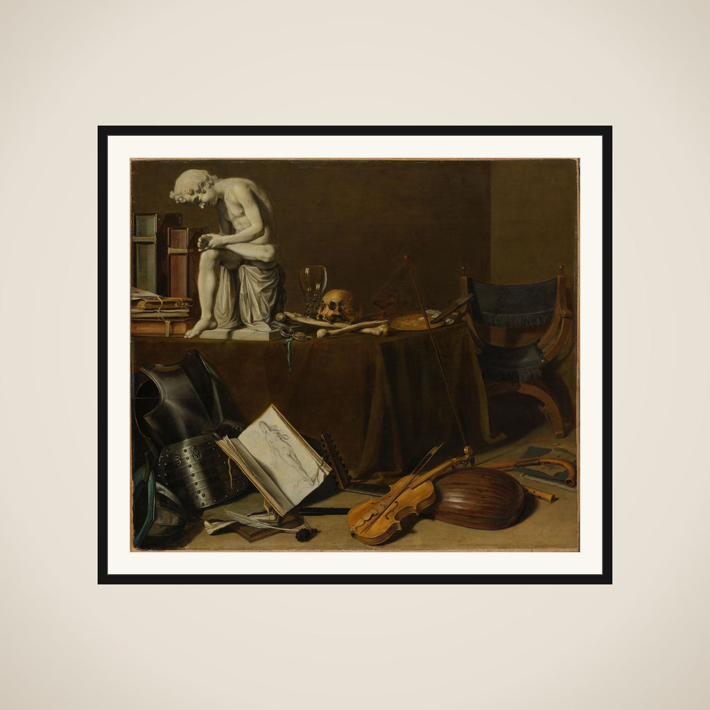 Vanitas Still Life with the Spinario framed
