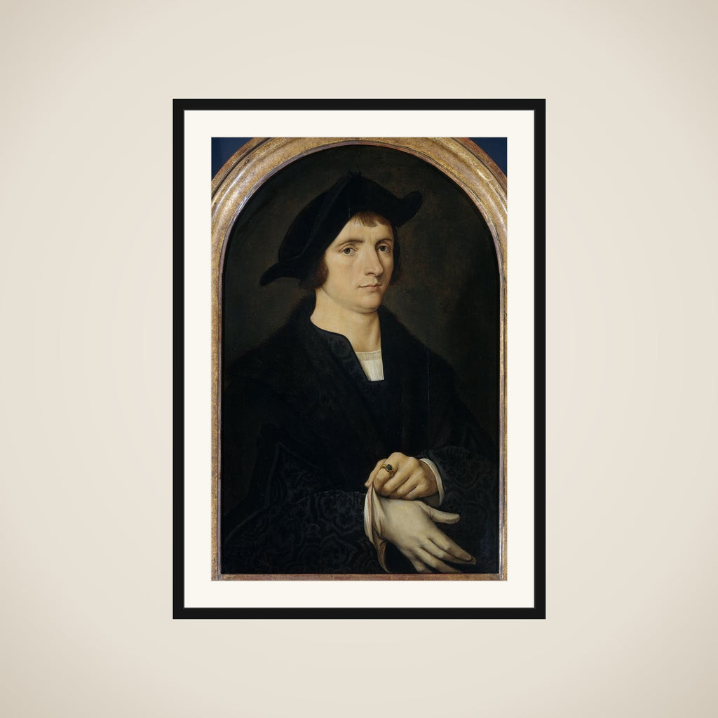 Portrait of Joris Vezeleer framed