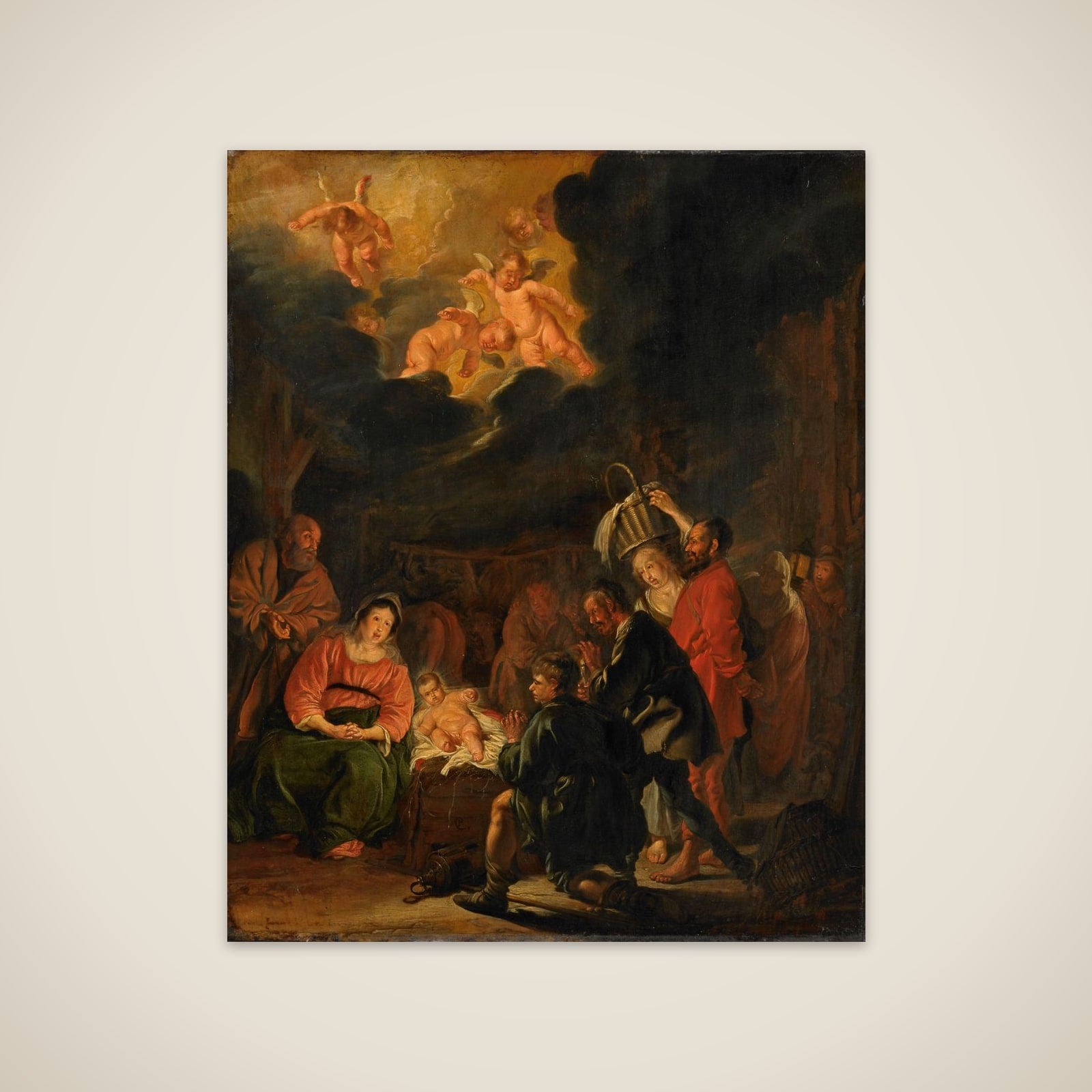 The Adoration of the Shepherds unframed print