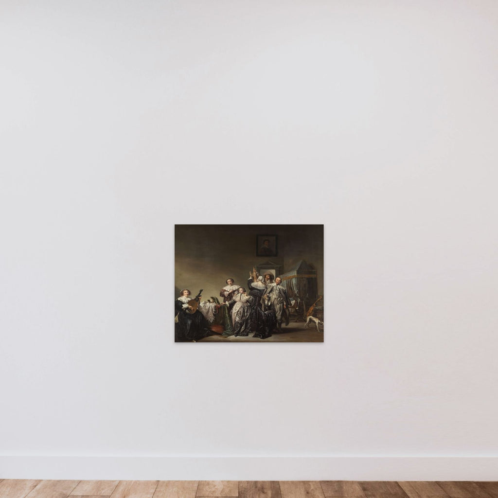 Cavaliers and Ladies unframed — shown to scale
