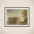 Berkenrode Castle, Heemstede, after the Fire of 4-5 May 1747: Side View framed