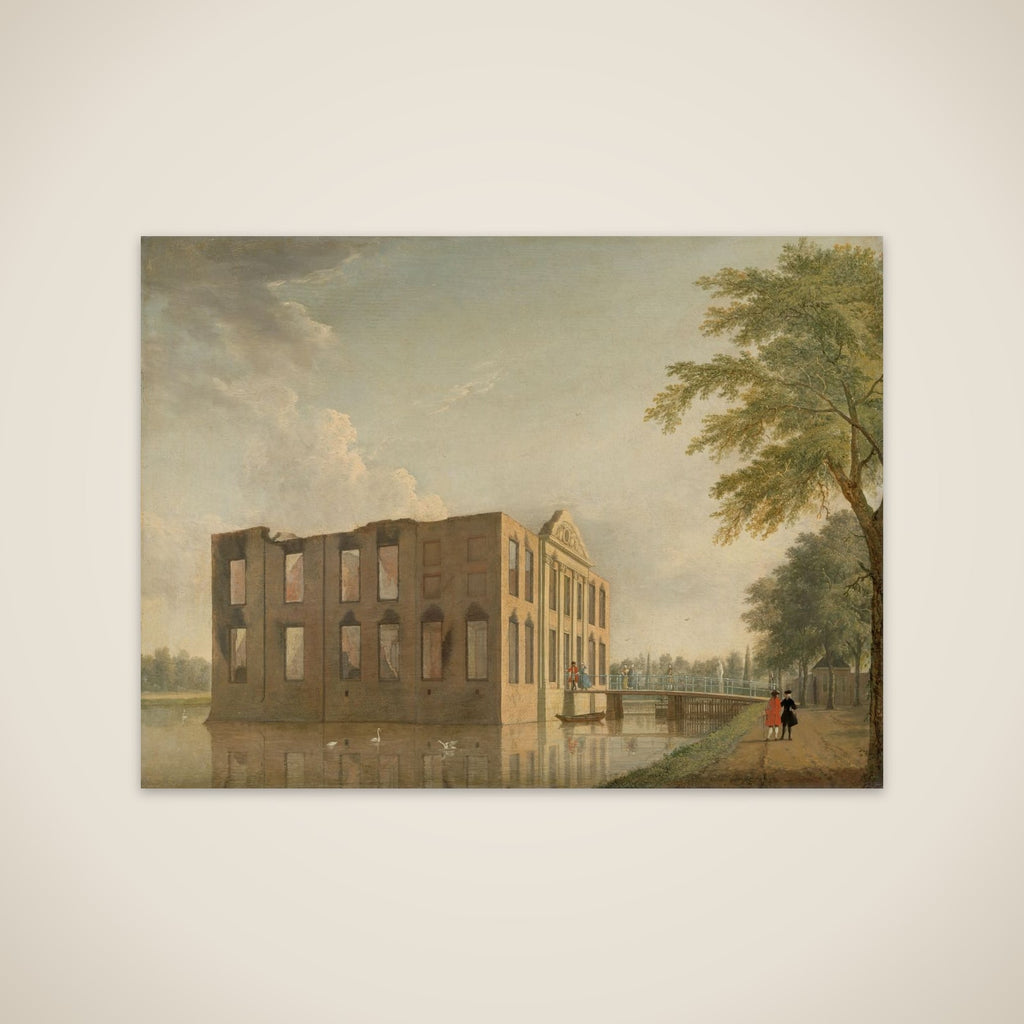 Berkenrode Castle, Heemstede, after the Fire of 4-5 May 1747: Side View unframed print
