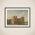 Berkenrode Castle, Heemstede, after the Fire of 4-5 May 1747: Rear View framed