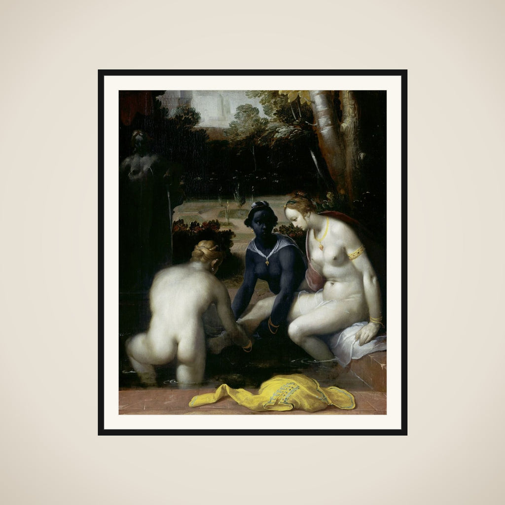 Bathsheba at her Toilet framed