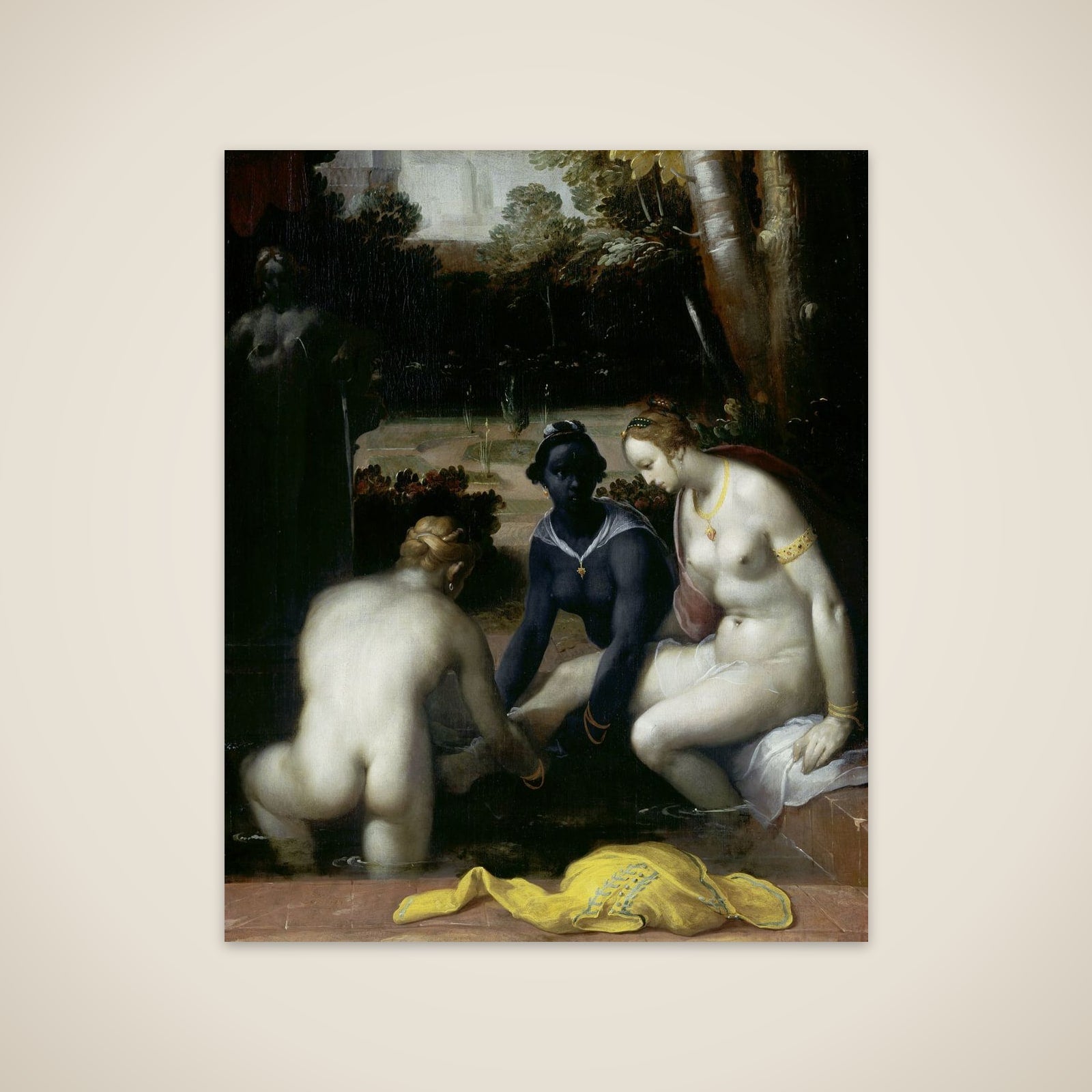 Bathsheba at her Toilet unframed print