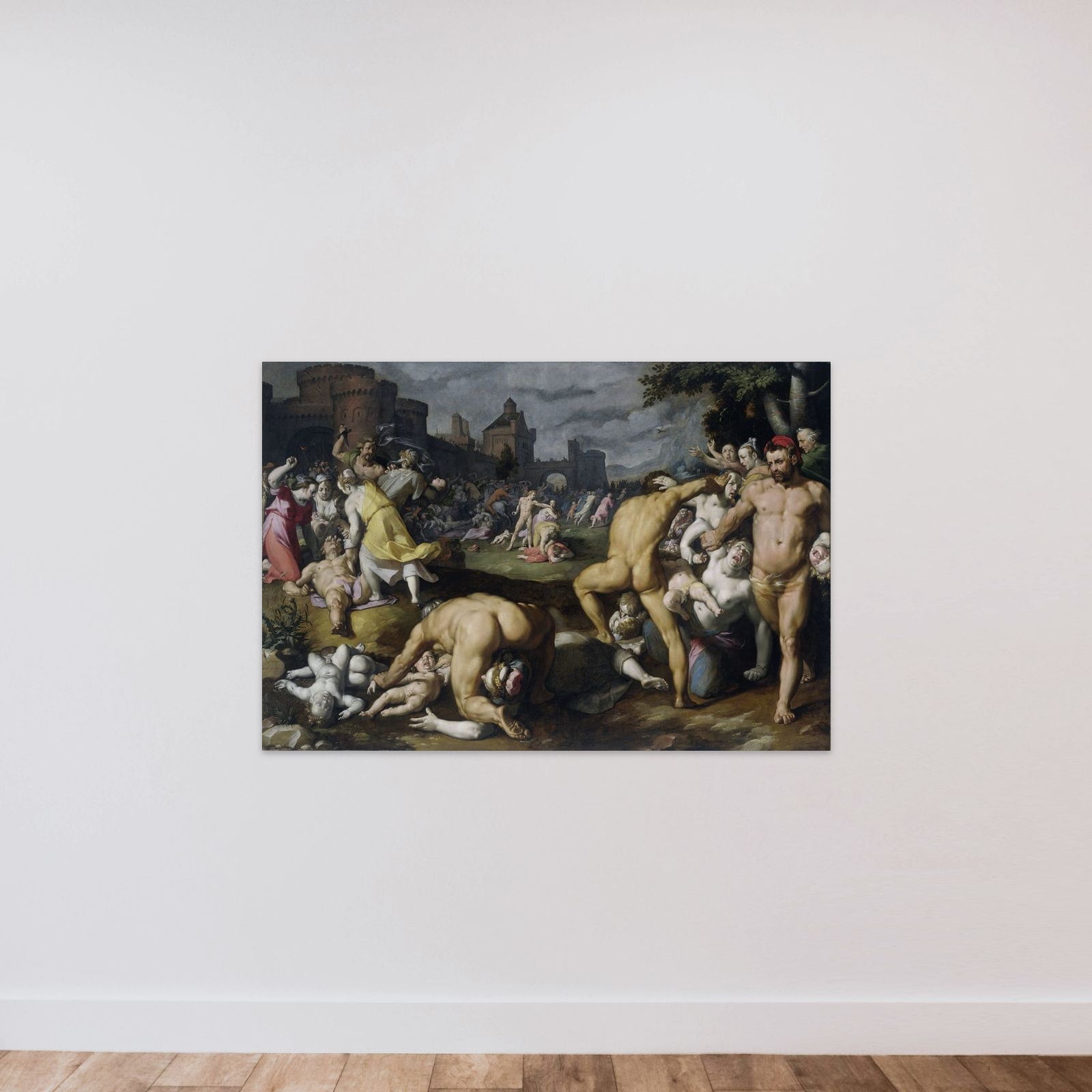 The Massacre of the Innocents unframed — shown to scale