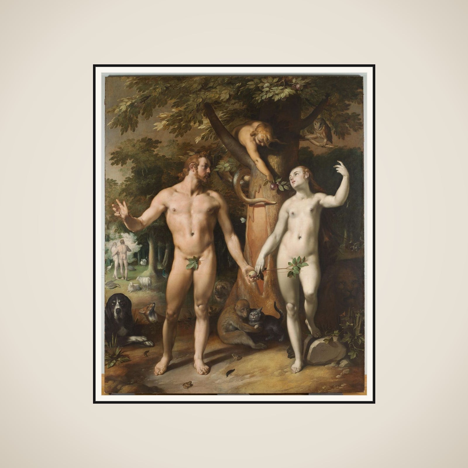 The Fall of Man framed