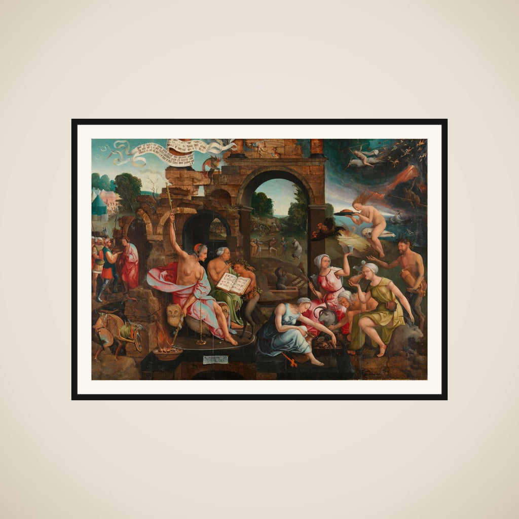 Saul and the Witch of Endor framed