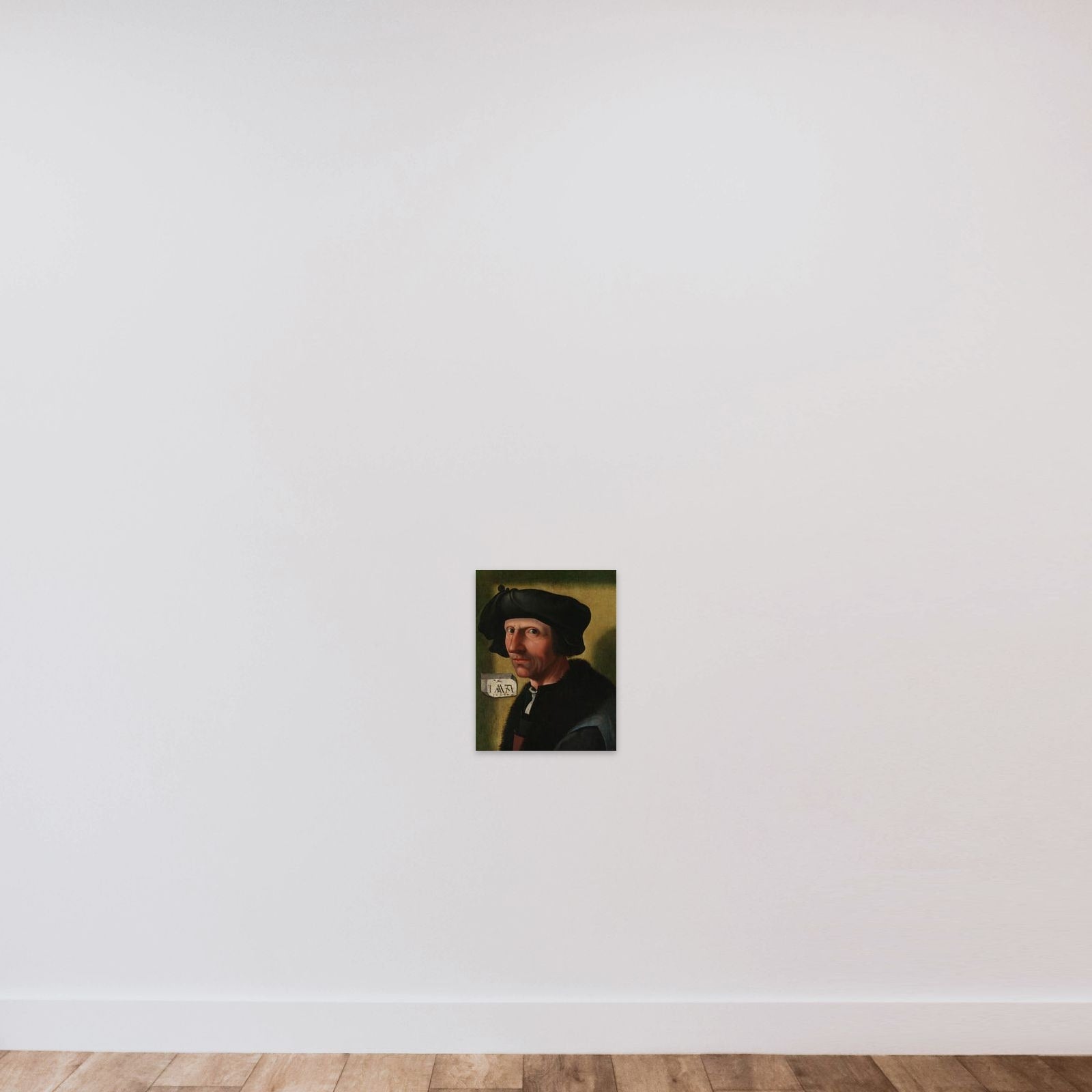 Portrait of Jacob Cornelisz van Oostsanen (c. 1472/77-1528/33) unframed — shown to scale