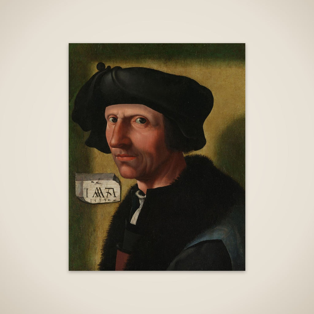 Portrait of Jacob Cornelisz van Oostsanen (c. 1472/77-1528/33) unframed print