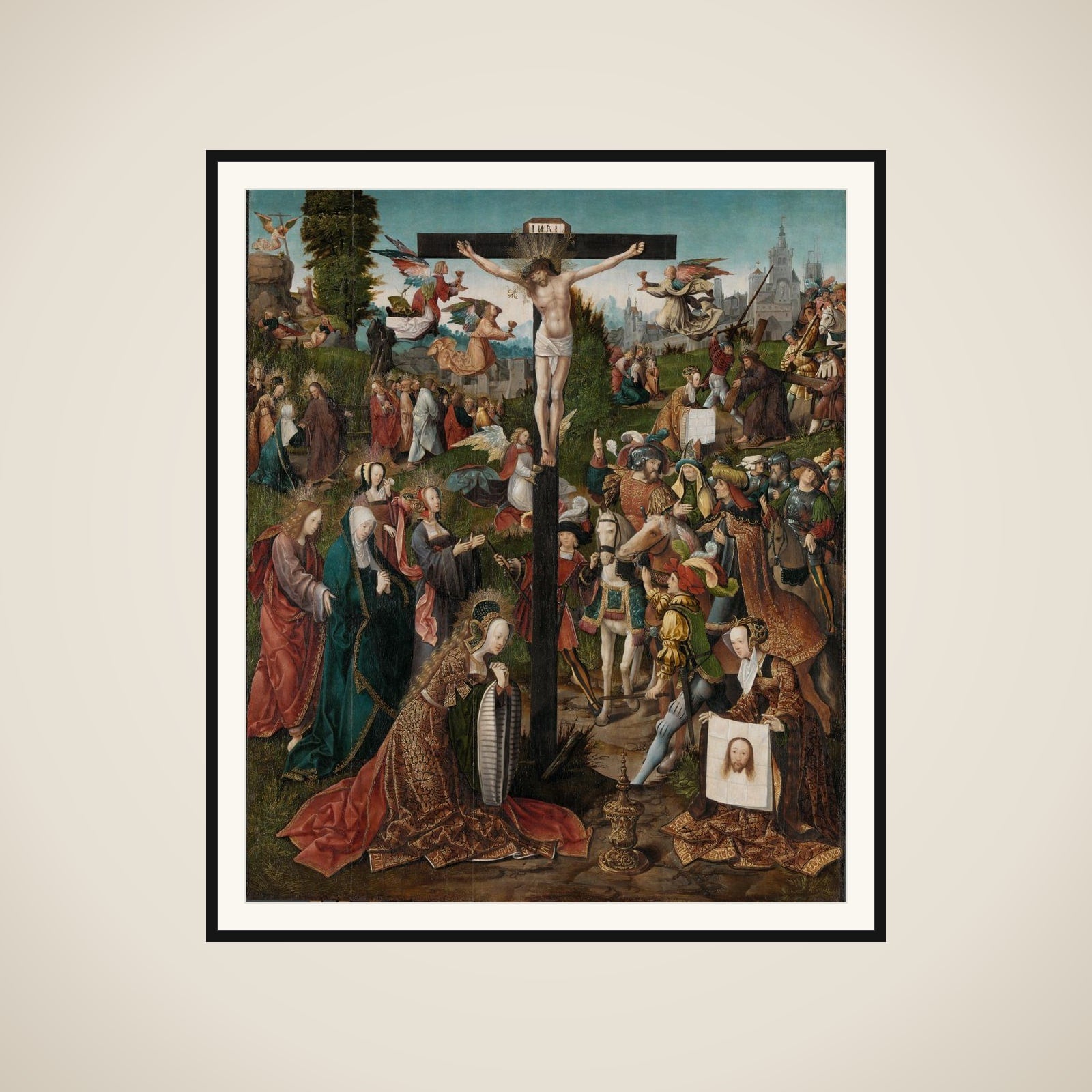 The Crucifixion framed