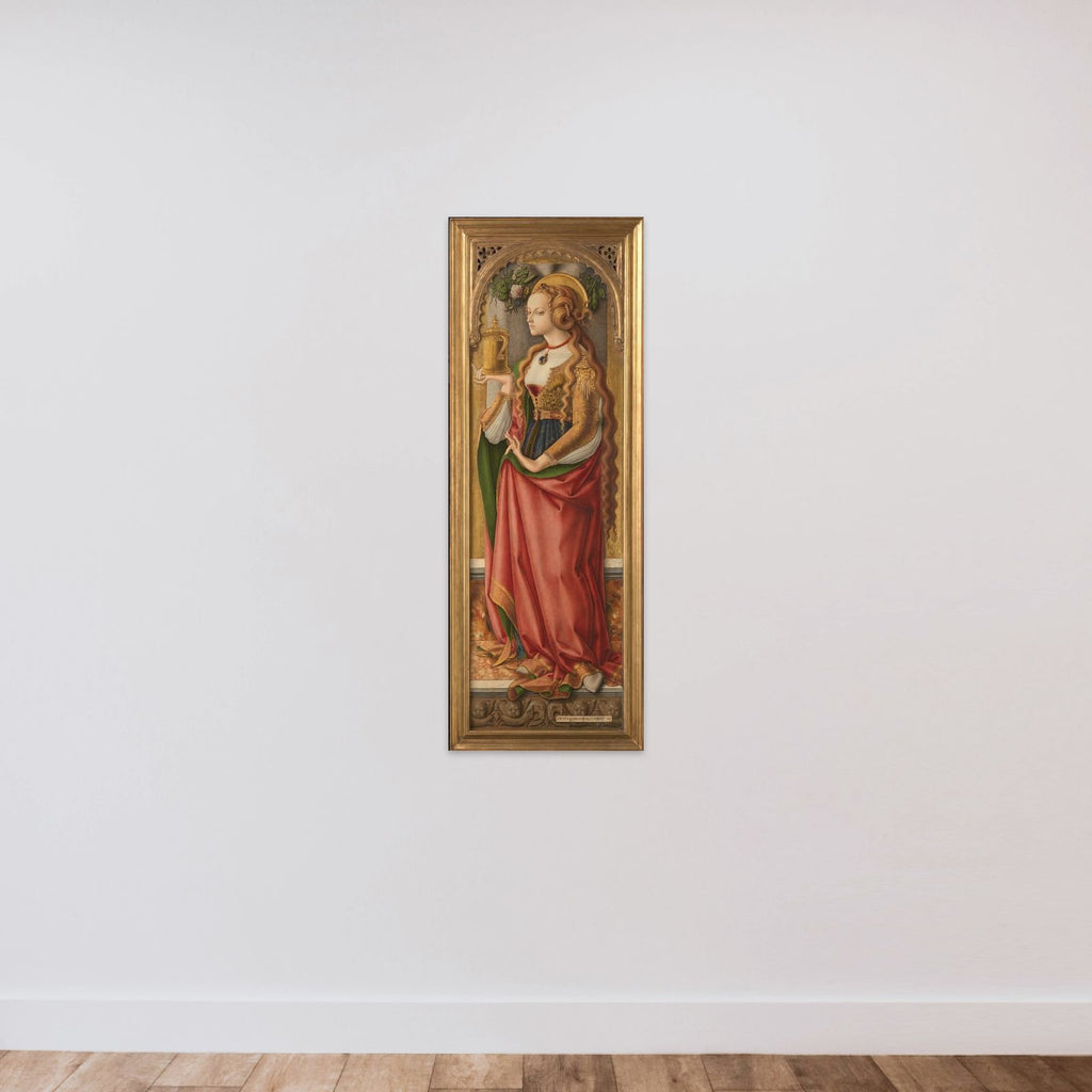 Mary Magdalene unframed — shown to scale