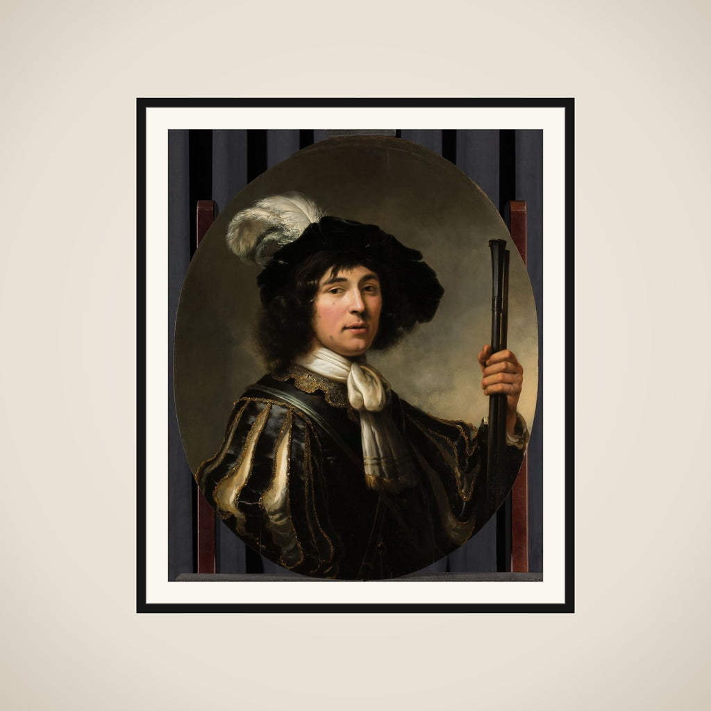 Portrait of a Young Man, possibly Jacob Francken (1627-after 1656) framed