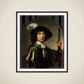 Portrait of a Young Man, possibly Jacob Francken (1627-after 1656) framed