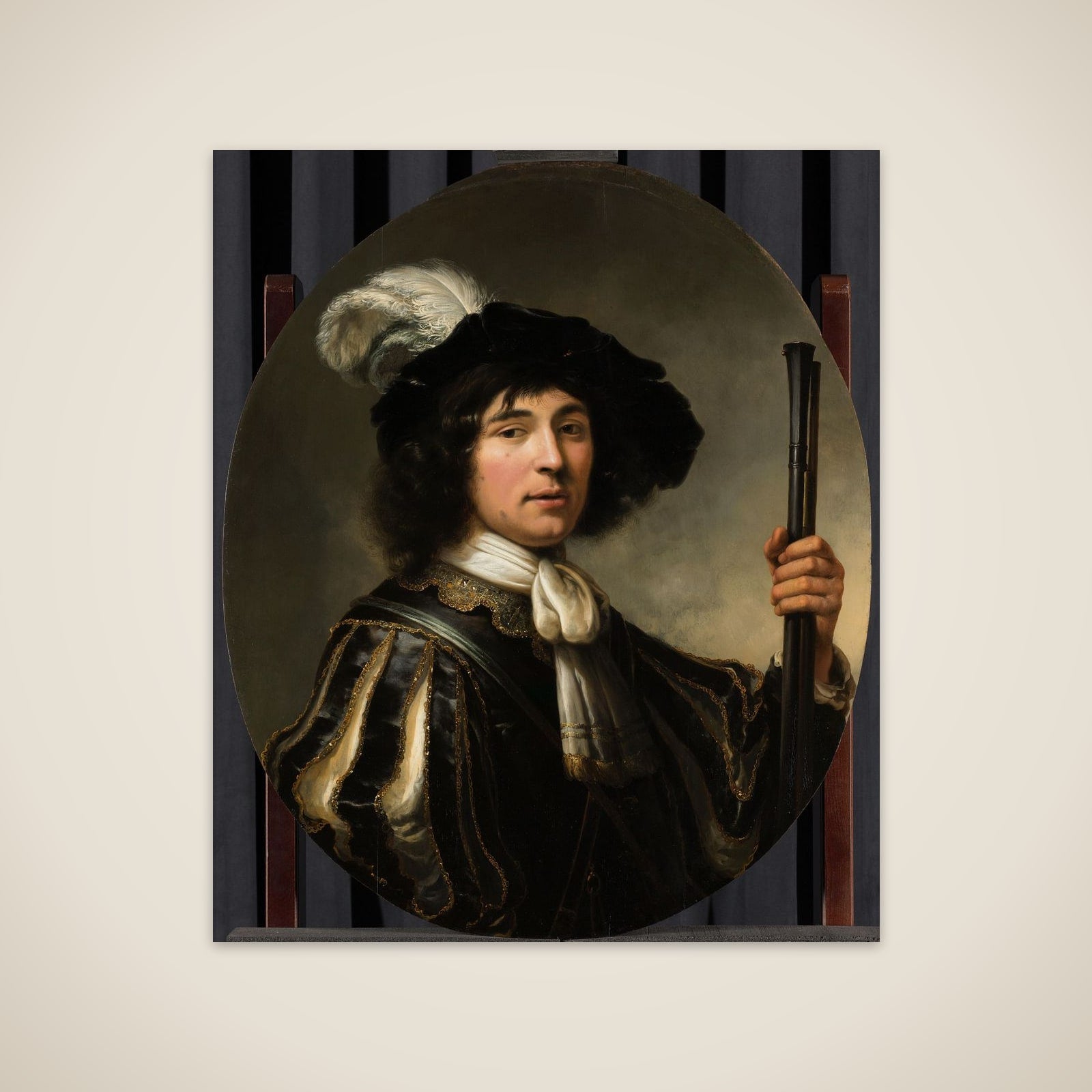 Portrait of a Young Man, possibly Jacob Francken (1627-after 1656) unframed print