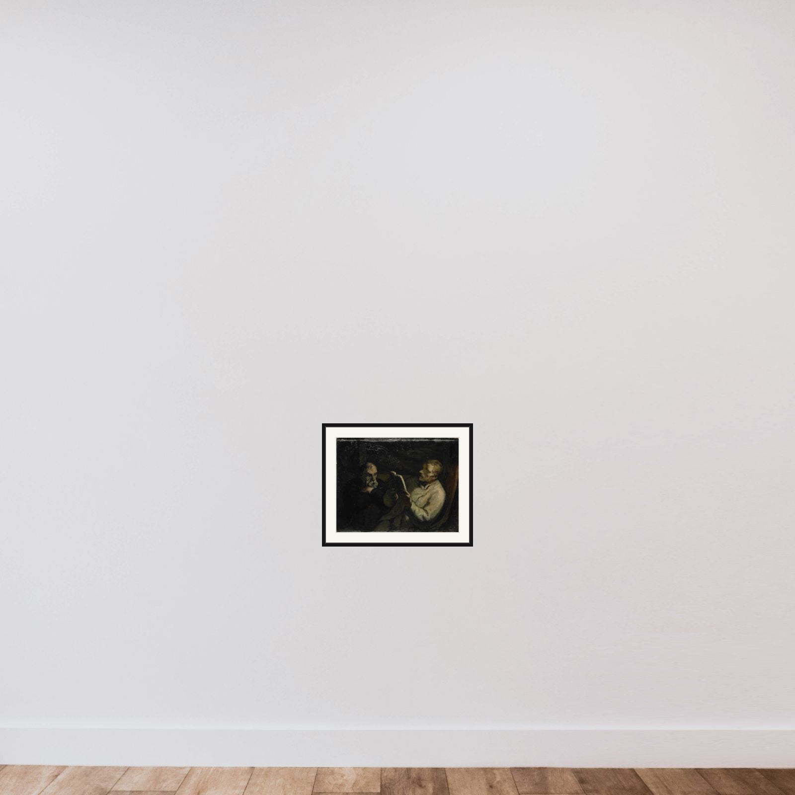 The Reading framed — shown to scale