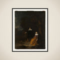Portrait of a couple, thought to be Adriaen Wittert van der Aa and Maria Knotter framed