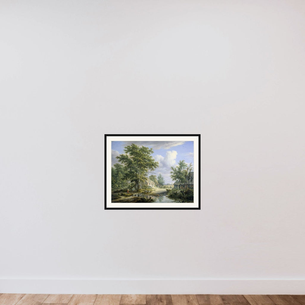 Farms on the Fringe of a Wood framed — shown to scale