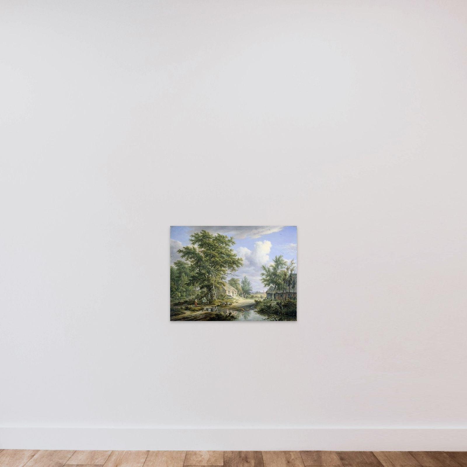 Farms on the Fringe of a Wood unframed — shown to scale