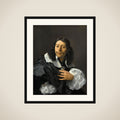 Self-portrait framed