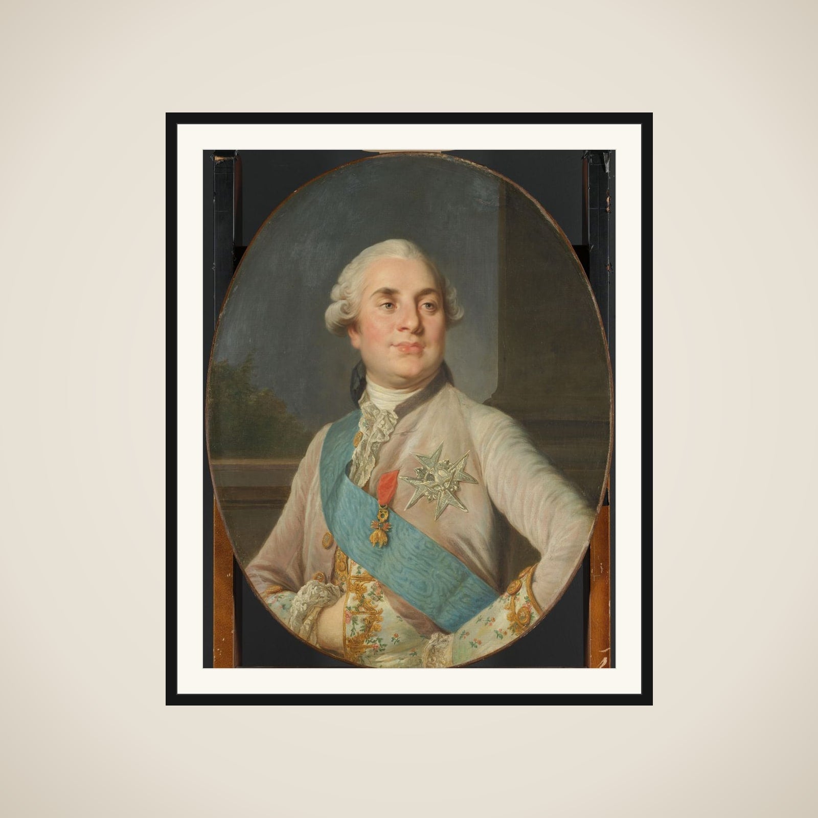 Portrait of Louis XVI, King of France framed