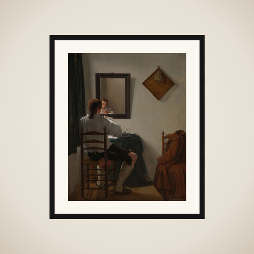 A Writer Trimming his Pen framed