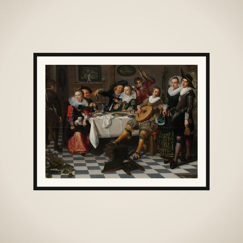 A Festive Company framed