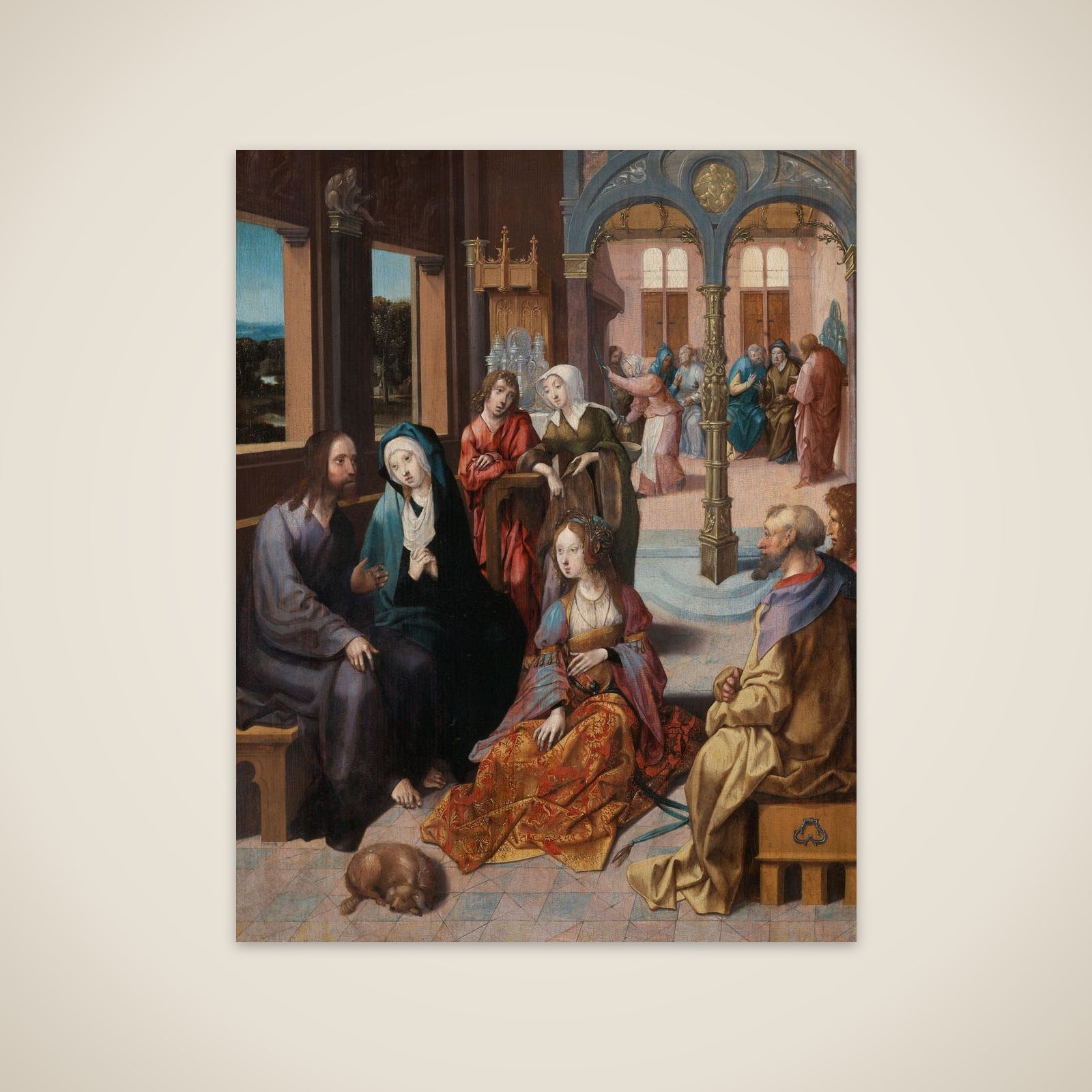 Christ’s Second Visit to the House of Mary and Martha unframed print