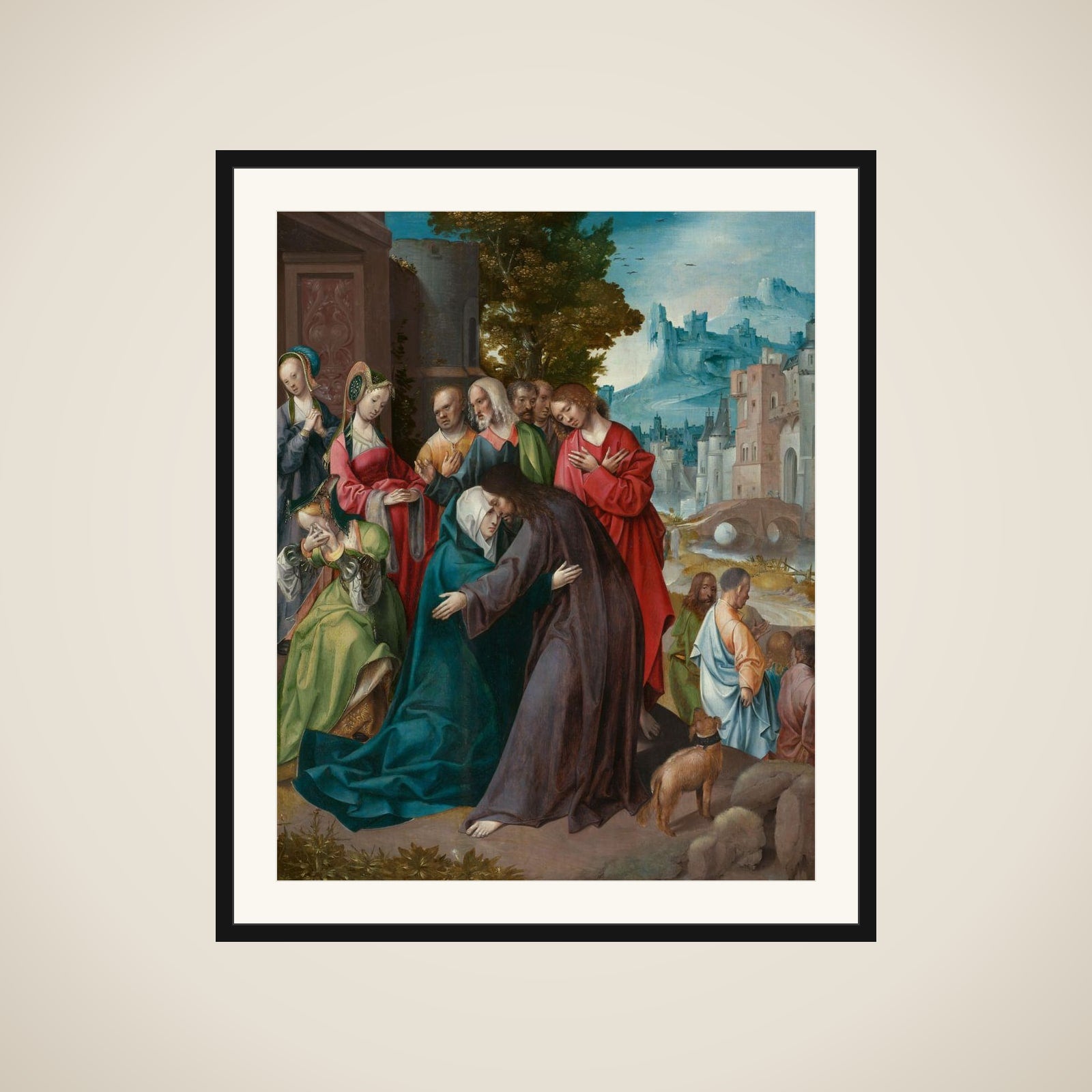Christ Taking Leave of his Mother framed