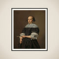 Portrait of Elisabeth Pietersdr Kessels (1640-1717) framed
