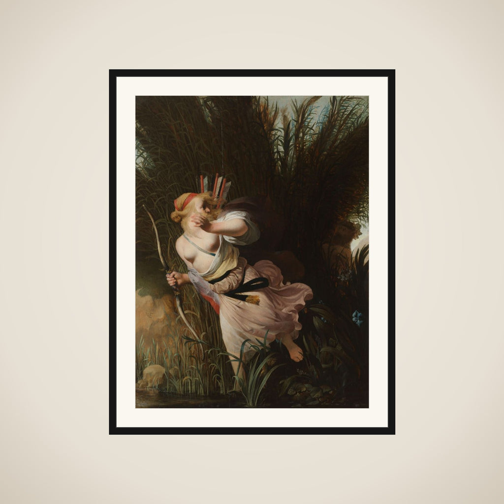 Pan and Syrinx framed