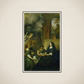 Allegory on the Memory of Frederik Hendrik (1584-1647), Prince of Orange, with the Portrait of his Widow Amalia van Solms framed
