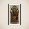 Virgin and Child Enthroned with Four Saints, Saints John the Baptist, Antony Abbot, Elizabeth of Hungary, a female saint framed