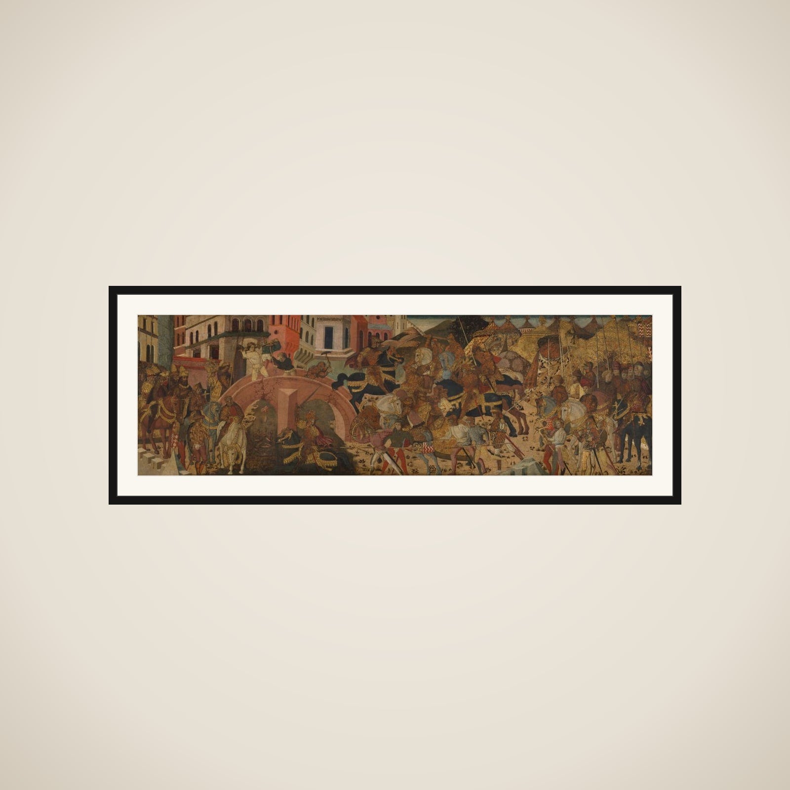 Horatius Cocles Defending the Sublician Bridge framed