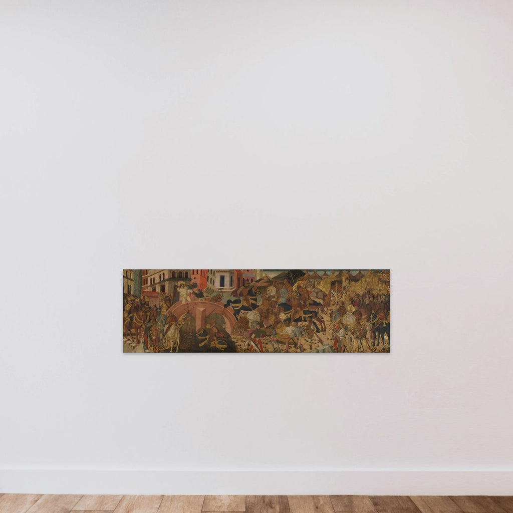 Horatius Cocles Defending the Sublician Bridge unframed — shown to scale
