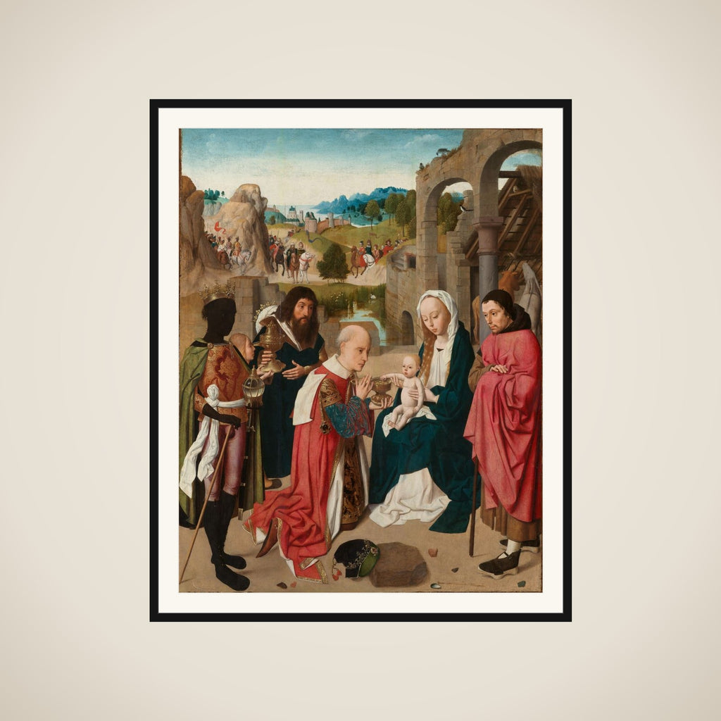 The Adoration of the Magi framed