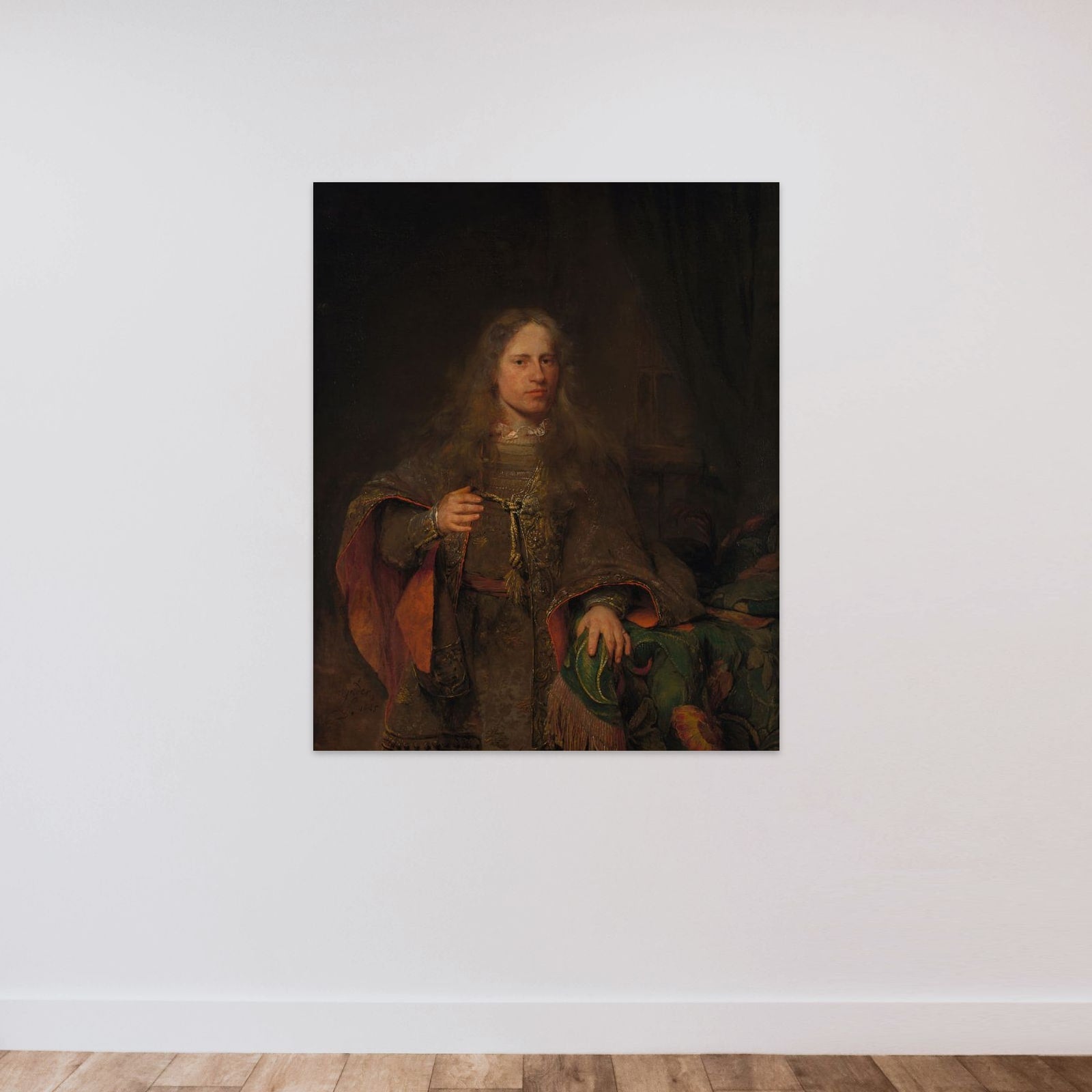 Ernestus van Beveren (1660-1722), Lord of West-Ysselmonde and de Lindt, Alderman, Burgomaster and from 1704 on Postmaster of Dordrecht unframed — shown to scale