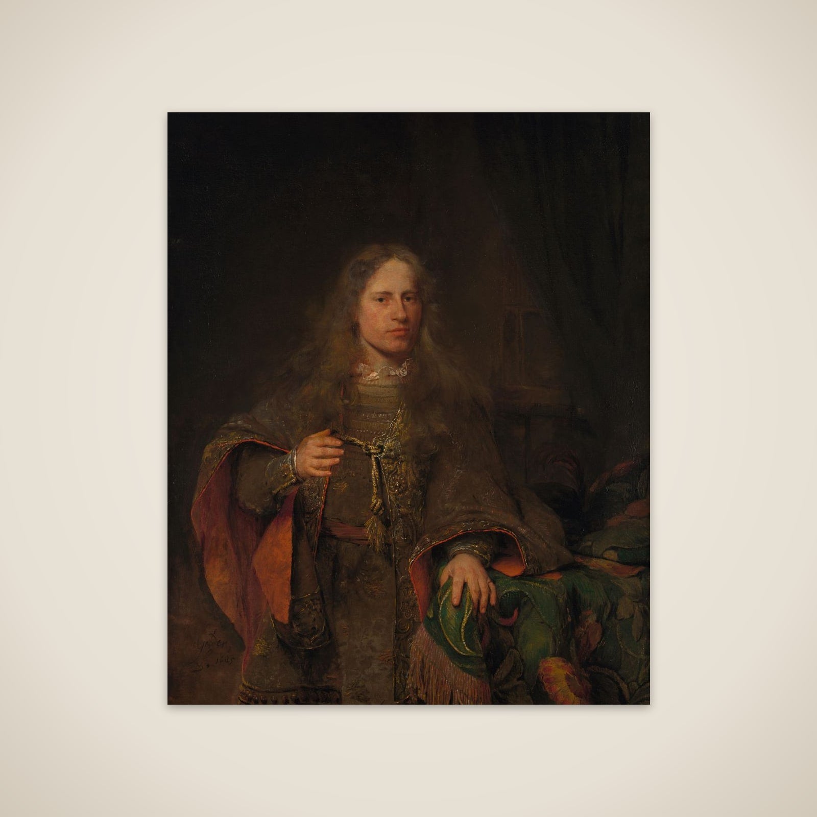 Ernestus van Beveren (1660-1722), Lord of West-Ysselmonde and de Lindt, Alderman, Burgomaster and from 1704 on Postmaster of Dordrecht unframed print