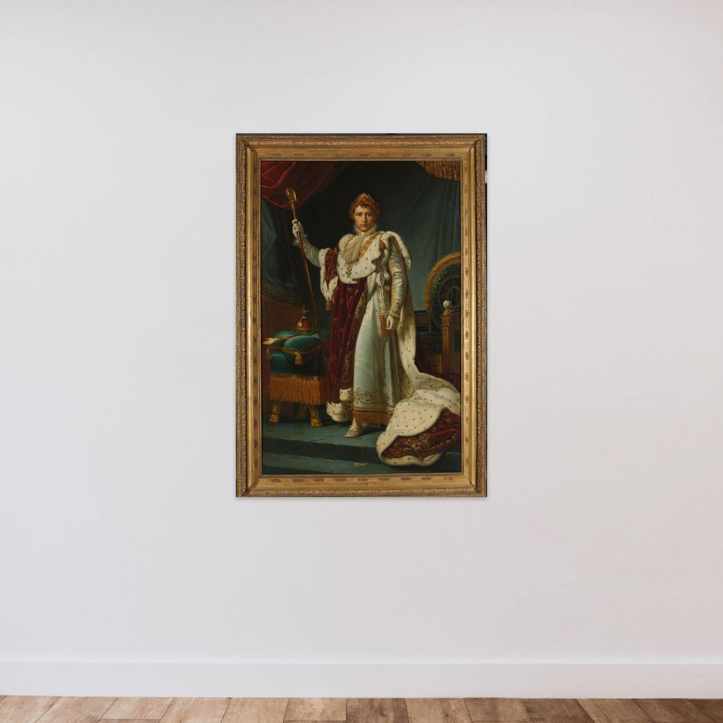 Emperor Napoleon I in Coronation Robes, 2 December 1804 unframed — shown to scale