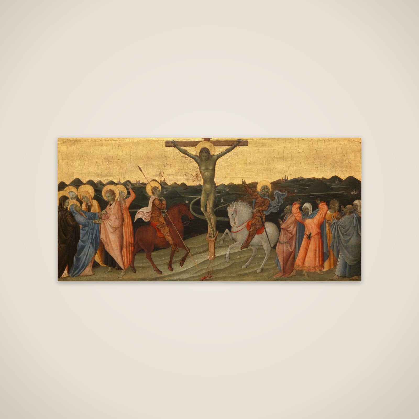 The Crucifixion with Mary, John, Mary Magdalene, St Longinus and the Converted Centurion unframed print